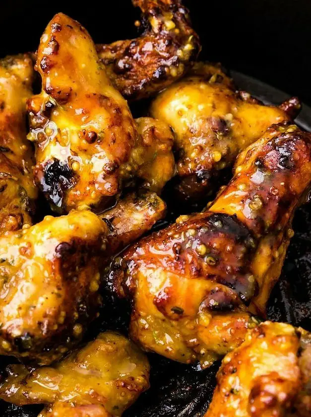 Air Fryer Honey Mustard Chicken Wings