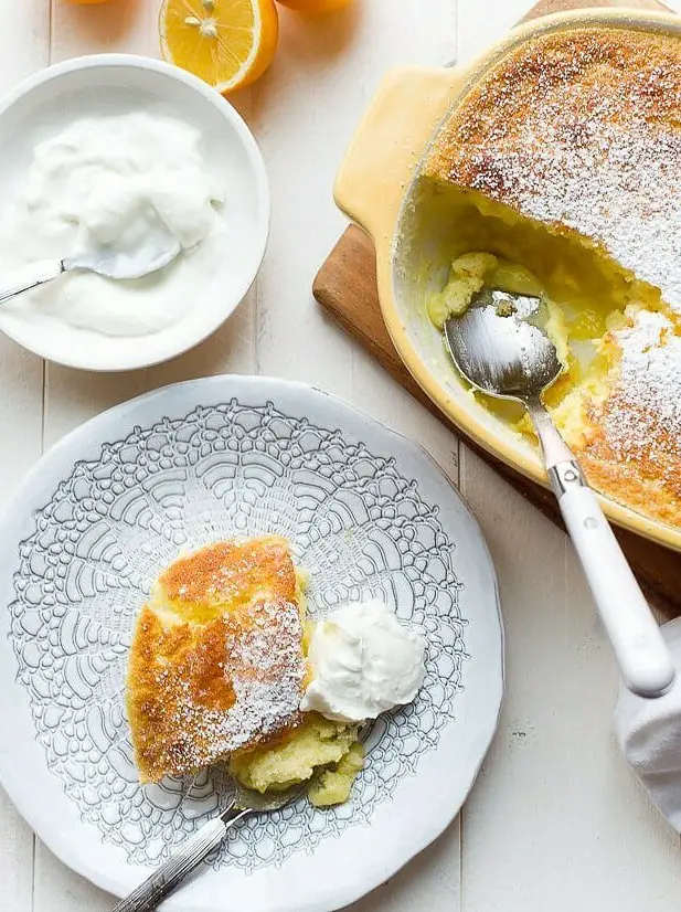 Meyer Lemon Buttermilk Pudding