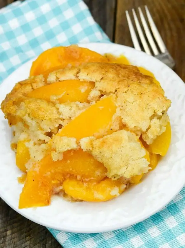 Bisquick Peach Cobbler