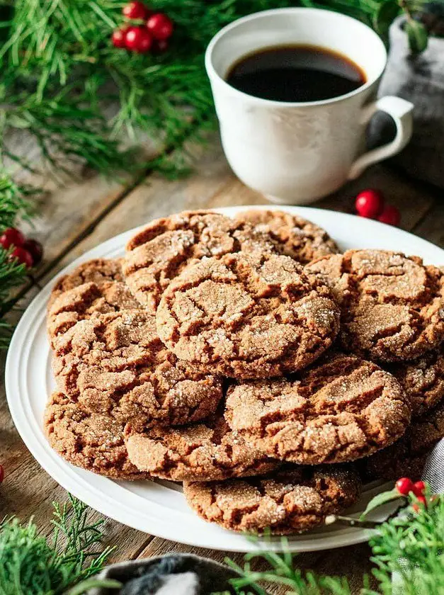 Vegan Gingersnap Cookies