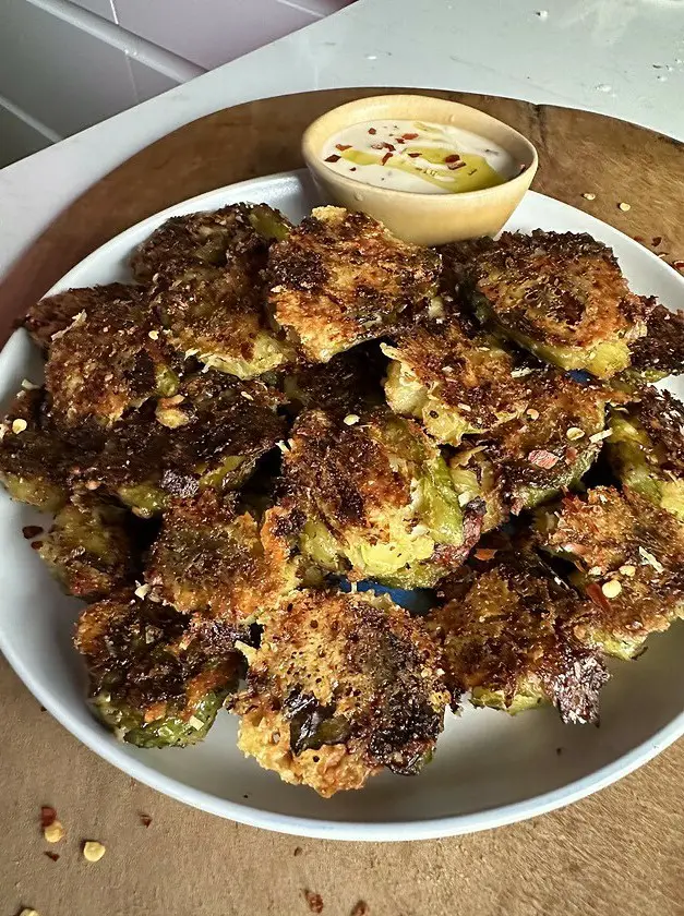 Crispy Parmesan Smashed Brussel Sprouts