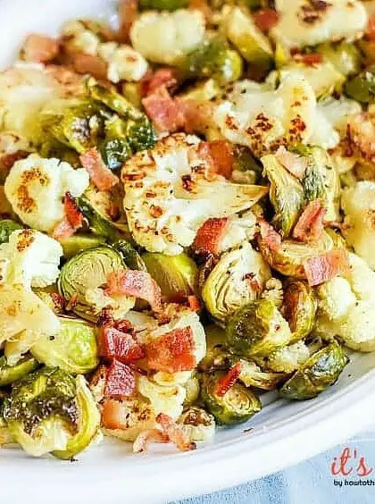 Bacon Butter Roasted Keto Veggies