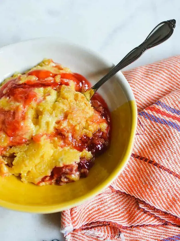 Crock Pot Cherry Dump Cake