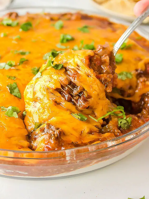 Hot Taco Dip with Ground Beef