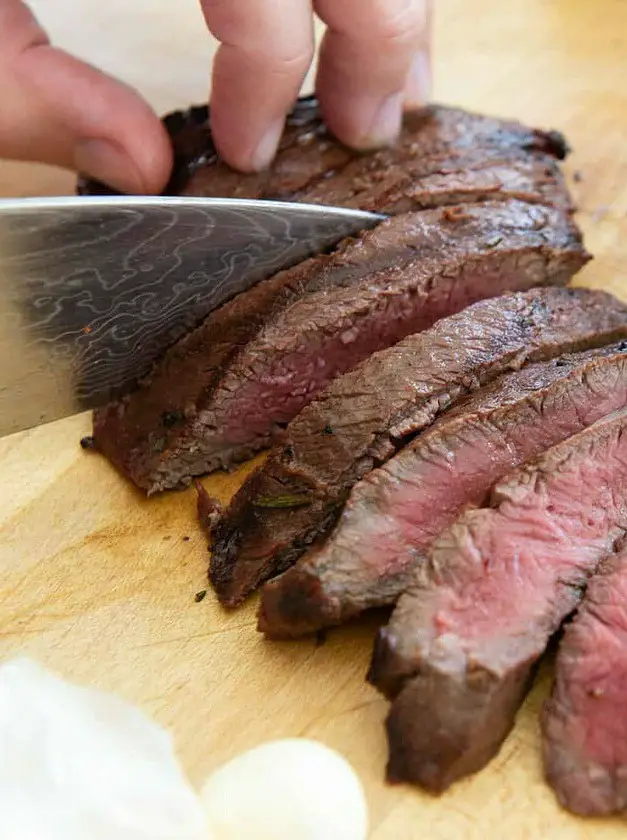 Marinated and Grilled Flat Iron Steak