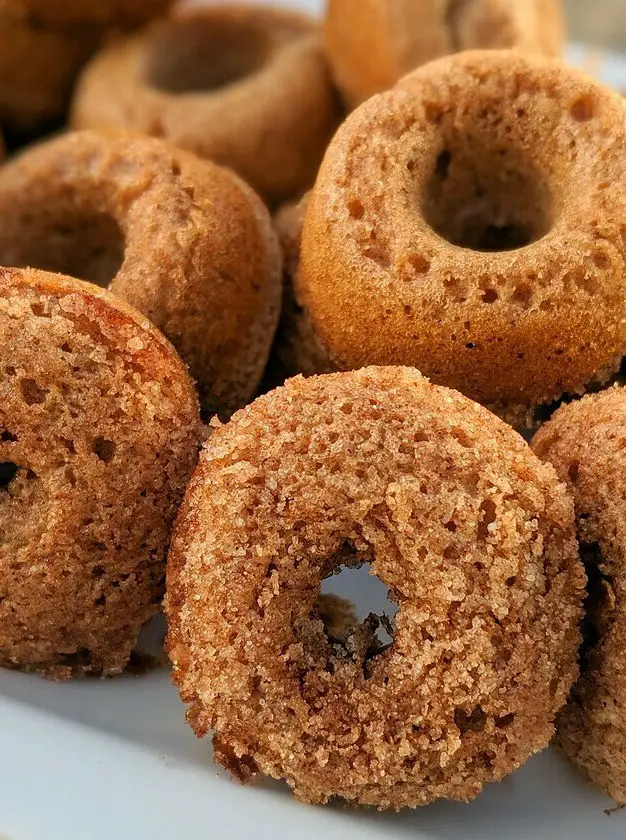 Homemade Mini Cinnamon Protein Donuts