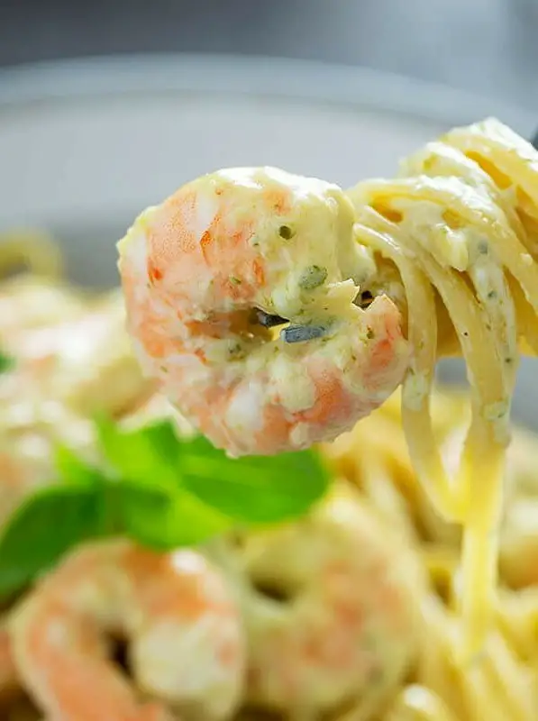 Shrimp Pesto Pasta