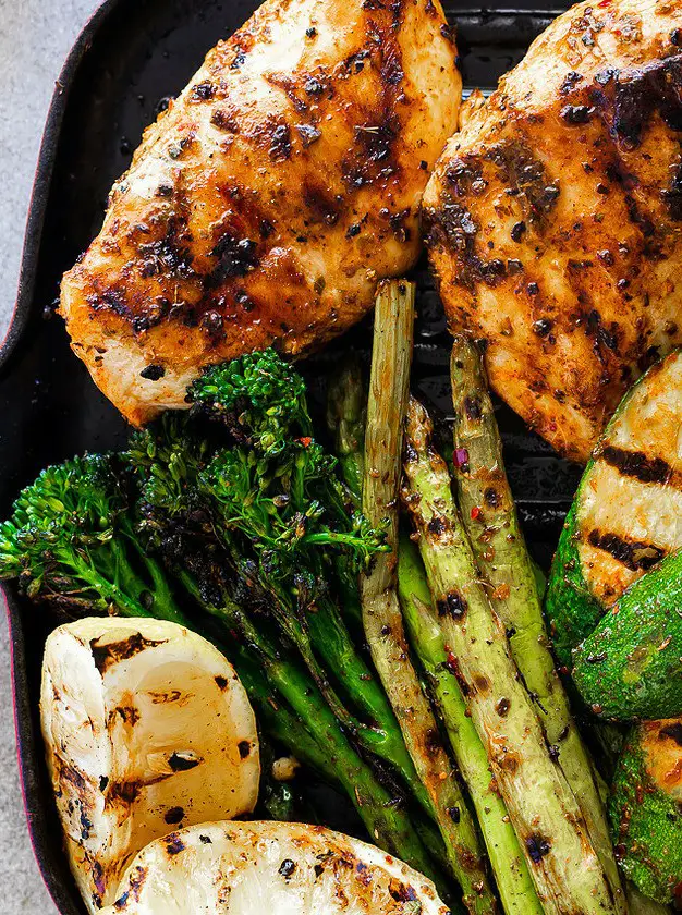 Grilled Chicken and Vegetables