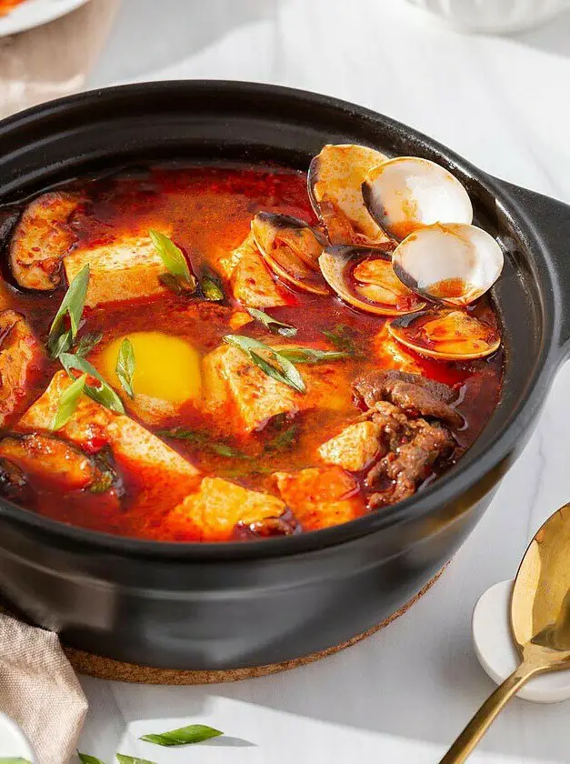 Korean Spicy Soft Tofu Soup