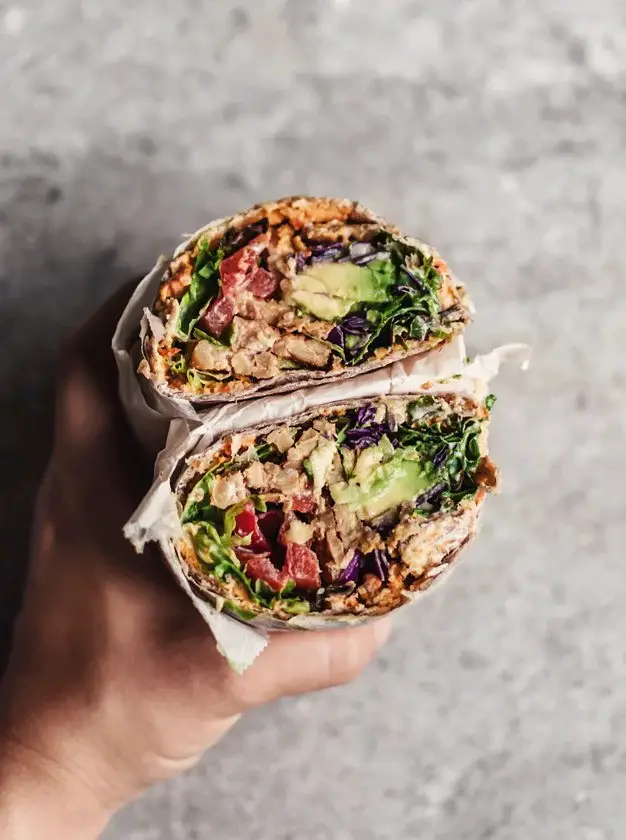 Smoky Tempeh Avocado Wrap