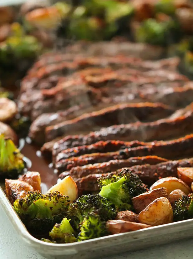 Sheet Pan Flank Steak and Vegetables