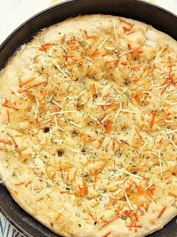 One Hour Skillet Focaccia