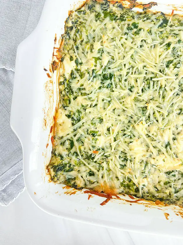 Healthy Baked Spinach Dip