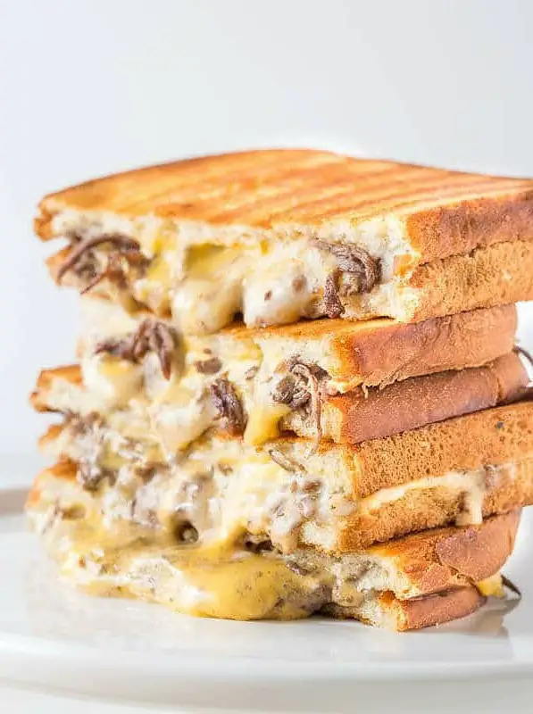 Philly Cheese Steak Grilled Cheese