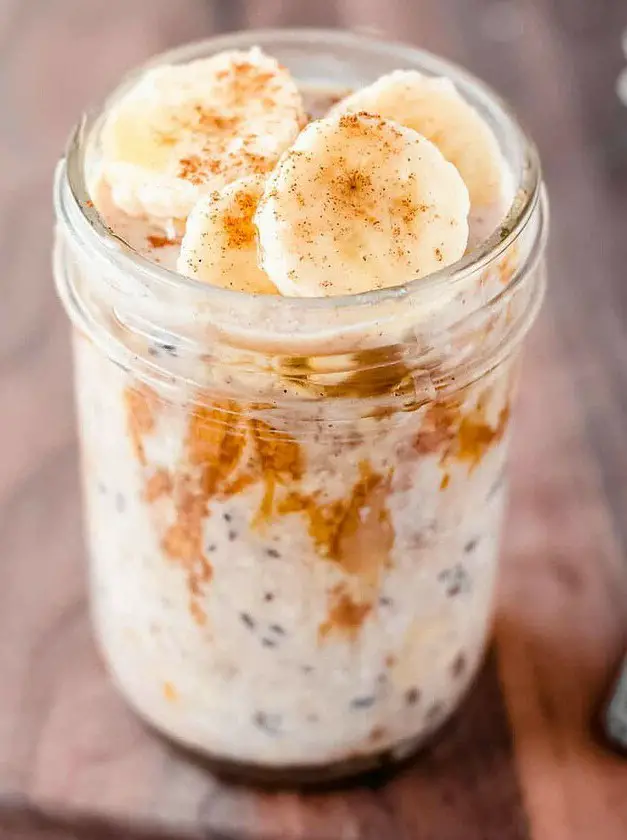 Peanut Butter and Banana Overnight Oats