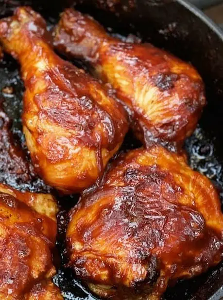 Dutch Oven Whiskey BBQ Chicken