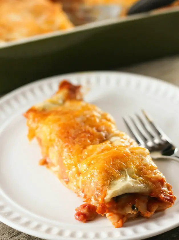 Burrito Style Beef Enchiladas