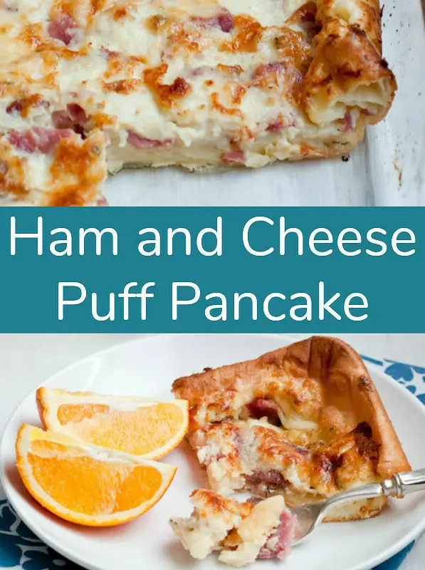 Ham and Cheese Puff Pancake