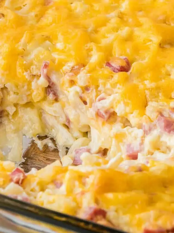 Cheesy Ham and Potato Casserole