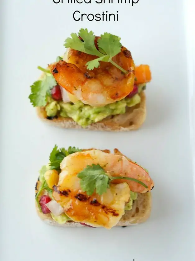 Grilled Shrimp Crostini