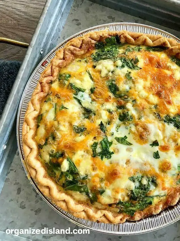 Spinach Feta Quiche