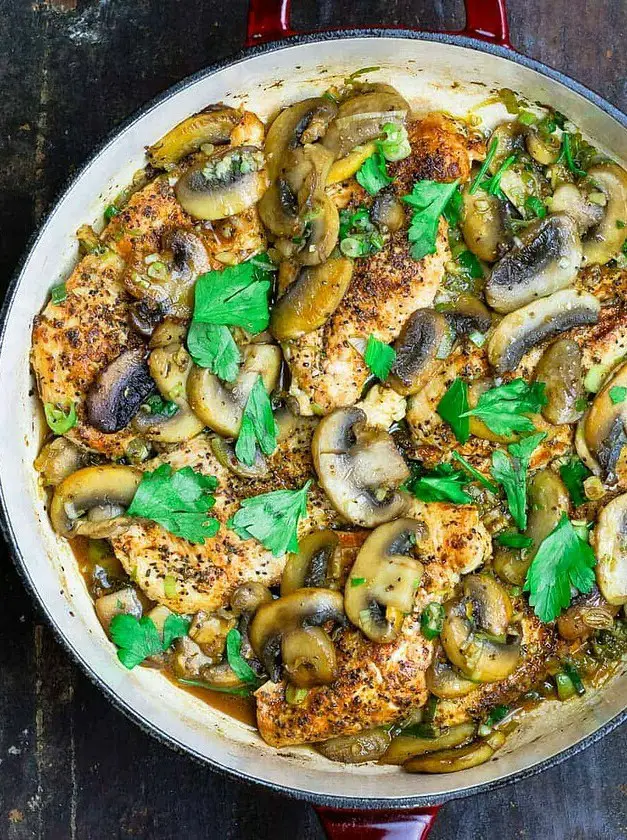 Skillet Mushroom Chicken