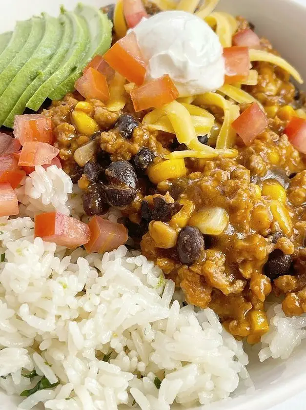 Turkey Taco Burrito Bowls