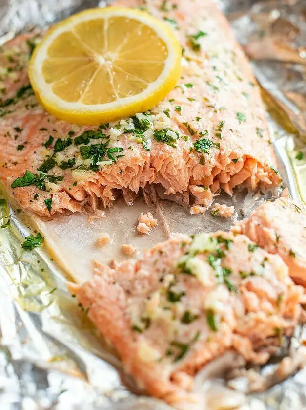 Garlic Butter Steelhead Trout in Foil