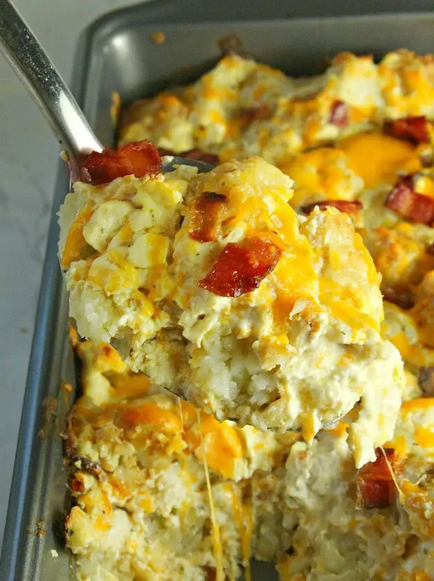 Cracked Out Chicken Tater Tot Casserole