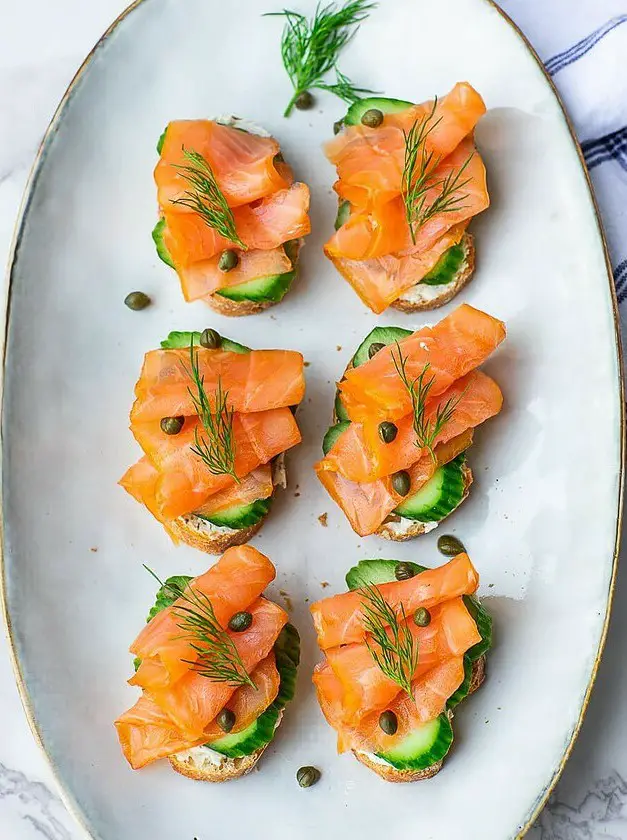 Smoked Salmon Tea Sandwiches