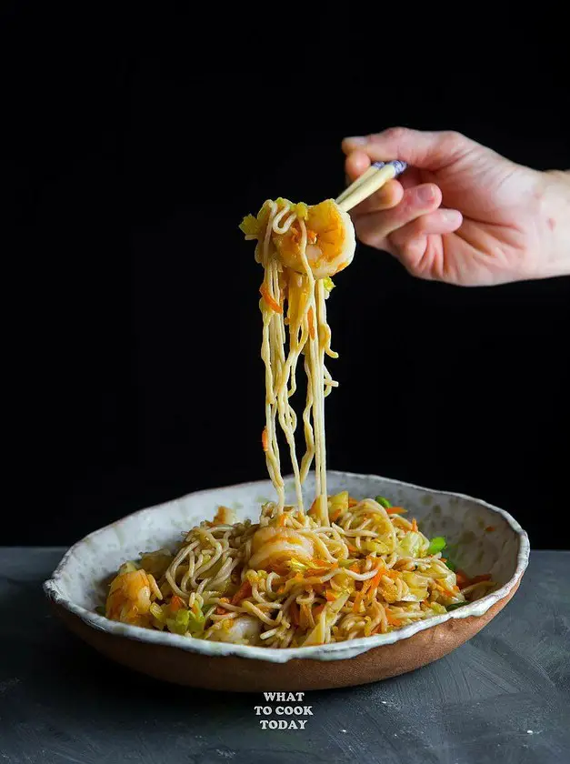 Stir-fried Shrimp Shirataki Noodles