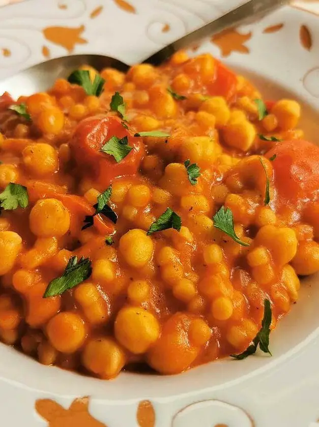 Sardinian Fregola with Chickpeas