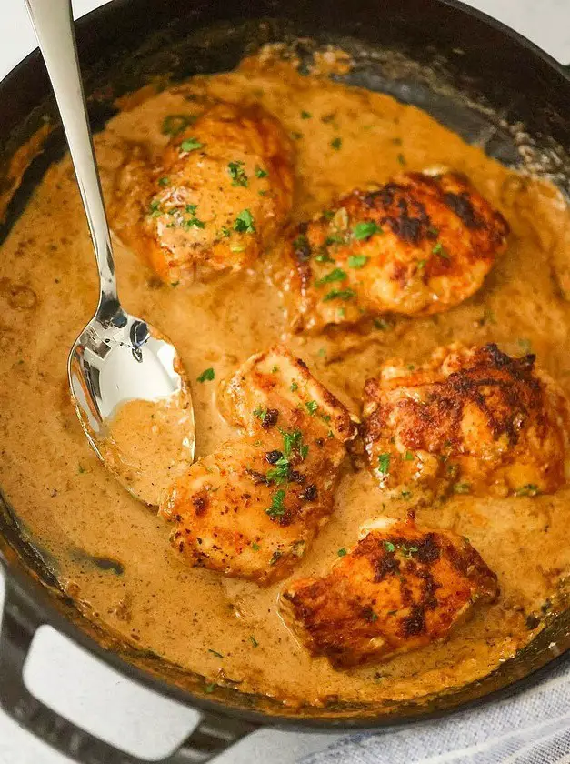 Creamy Spicy Chicken Thighs