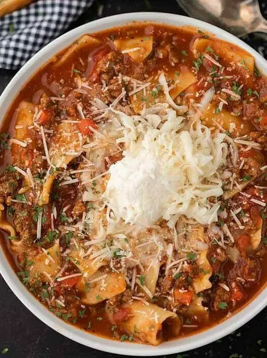 Crock Pot Lasagna Soup