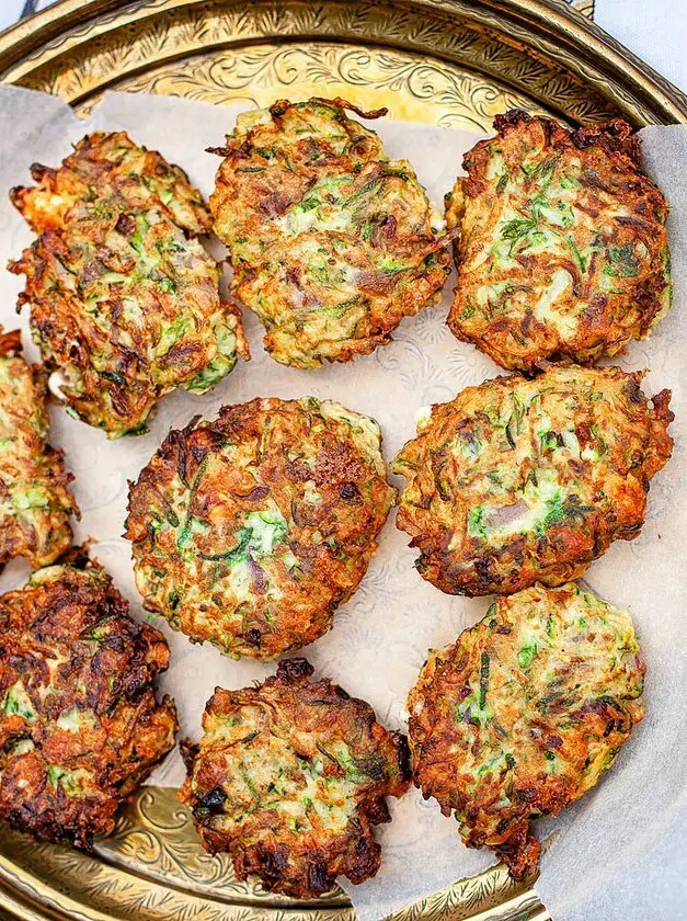 Feta and Zucchini Fritters