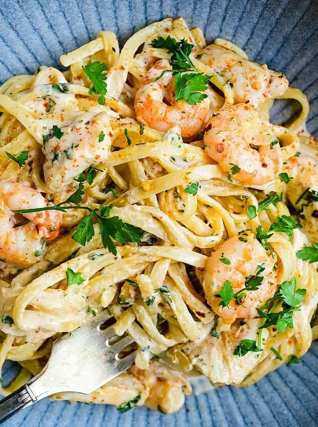 Cajun Chicken and Shrimp Alfredo