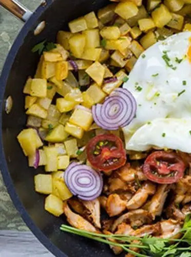 Rotisserie Chicken with Potatoes & Eggs