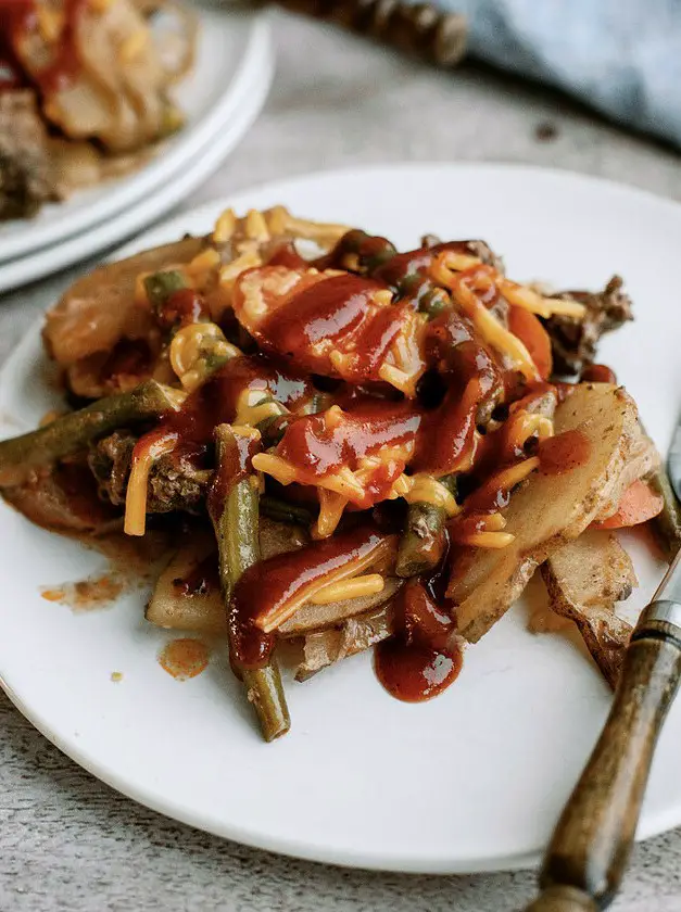 Slow Cooker Ground Beef Hobo Dinner