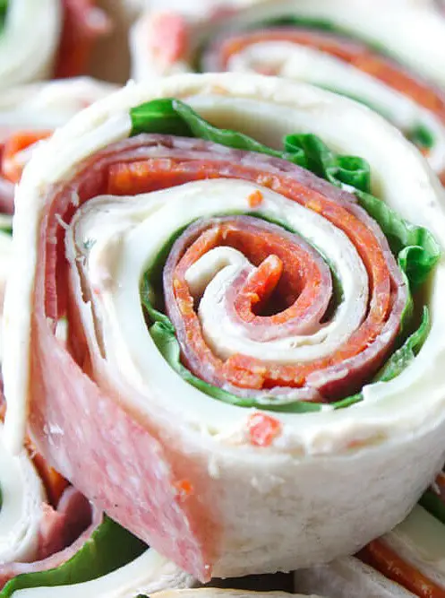 Italian Pinwheel Sandwiches with Cream Cheese