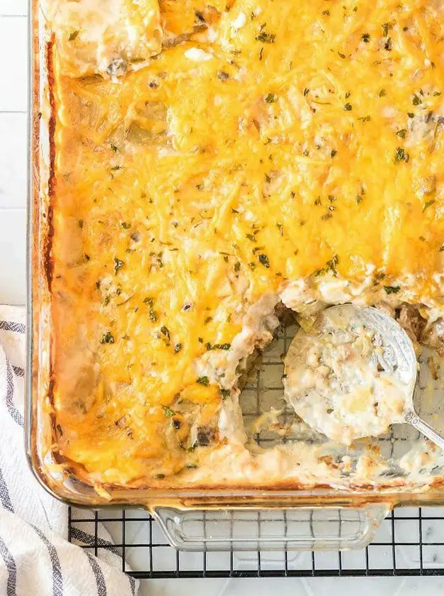 Creamy Hamburger Potato Casserole