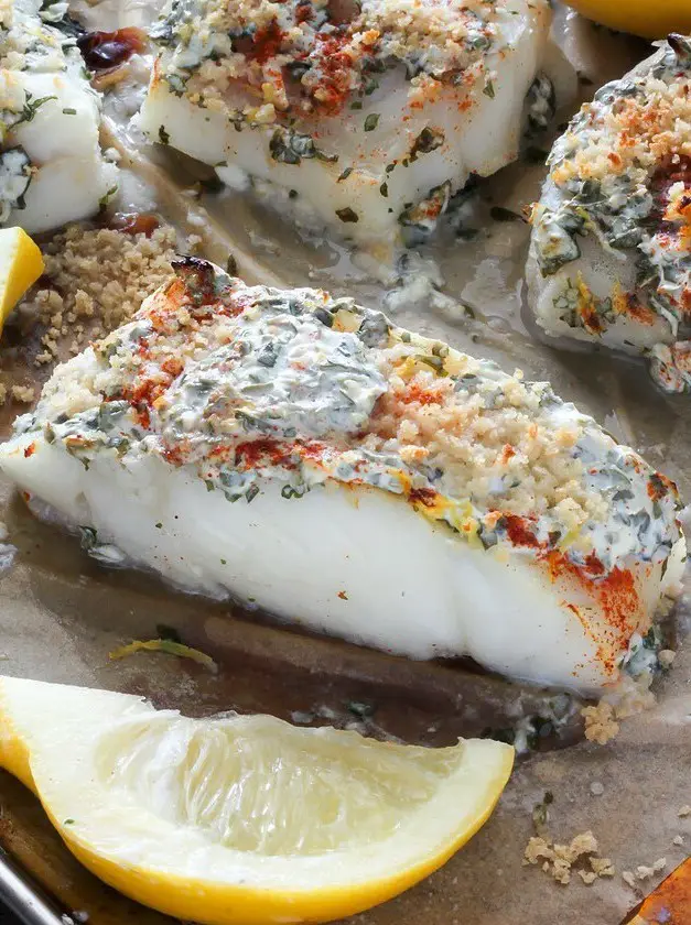 Lemon, Garlic, and Herb Baked Cod