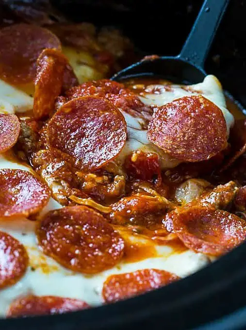 Crock Pot Low Carb Pizza Casserole