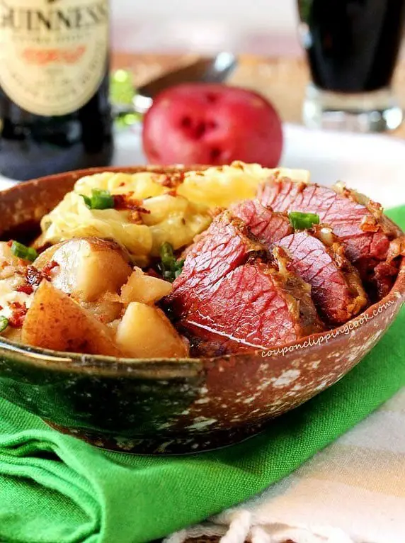 Slow Cooker Guinness Corned Beef and Cabbage