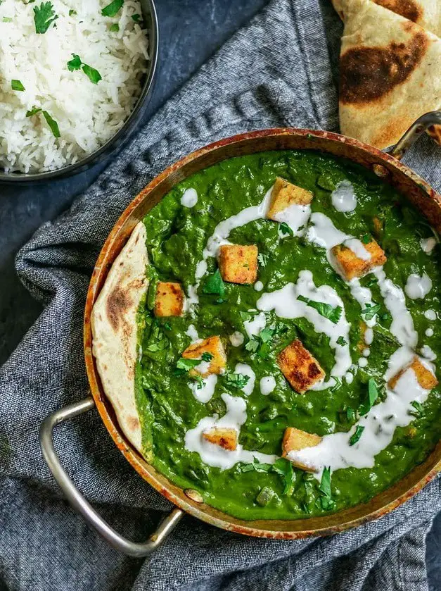 Vegan Palak Tofu Paneer