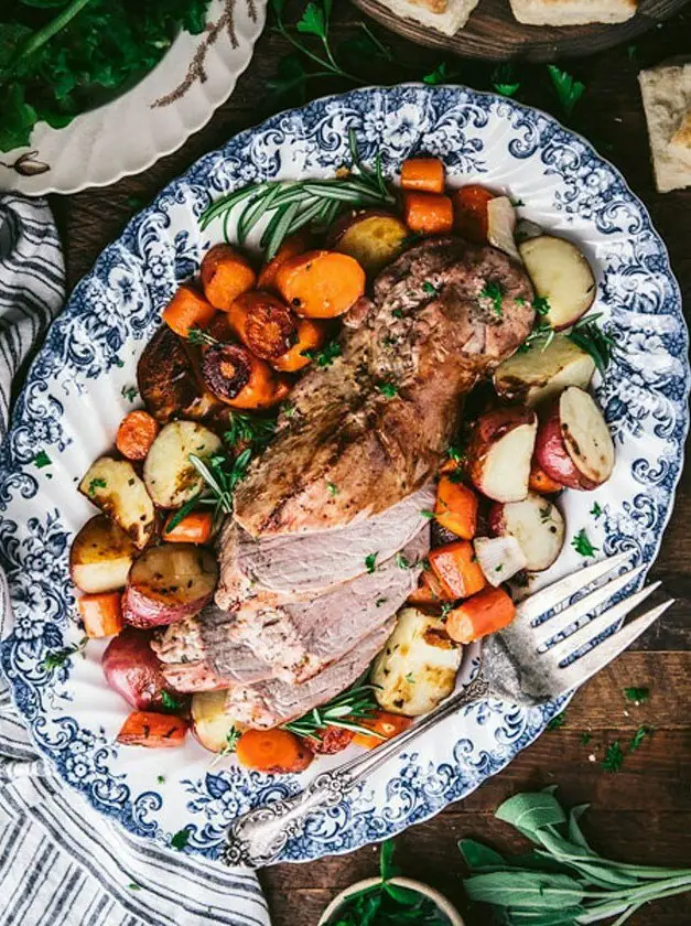 Sheet Pan Garlic and Herb Baked Pork Tenderloin