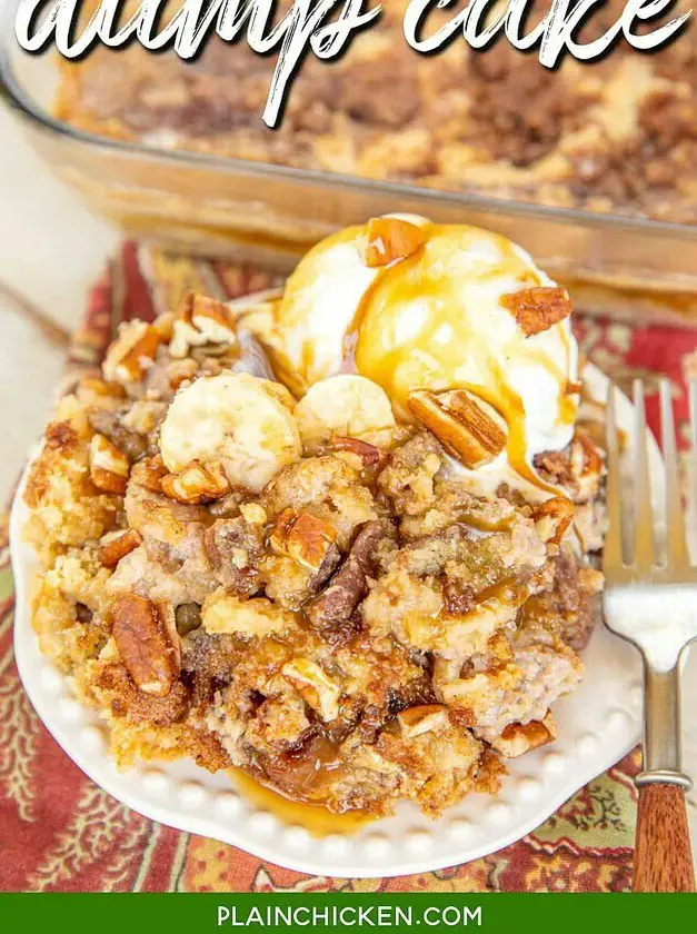 Banana Bread Dump Cake