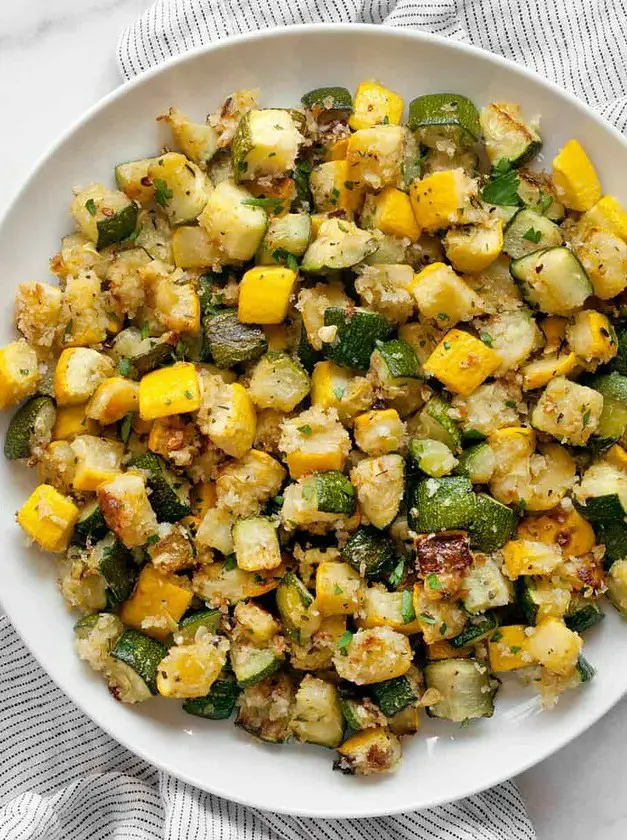 Roasted Zucchini and Yellow Squash