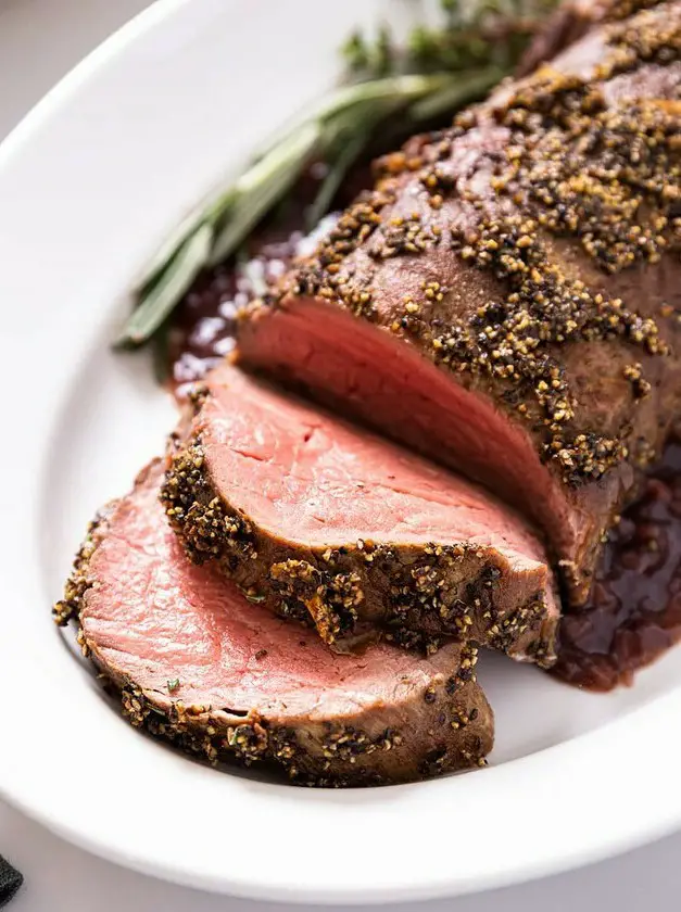 Peppercorn Crusted Beef Tenderloin