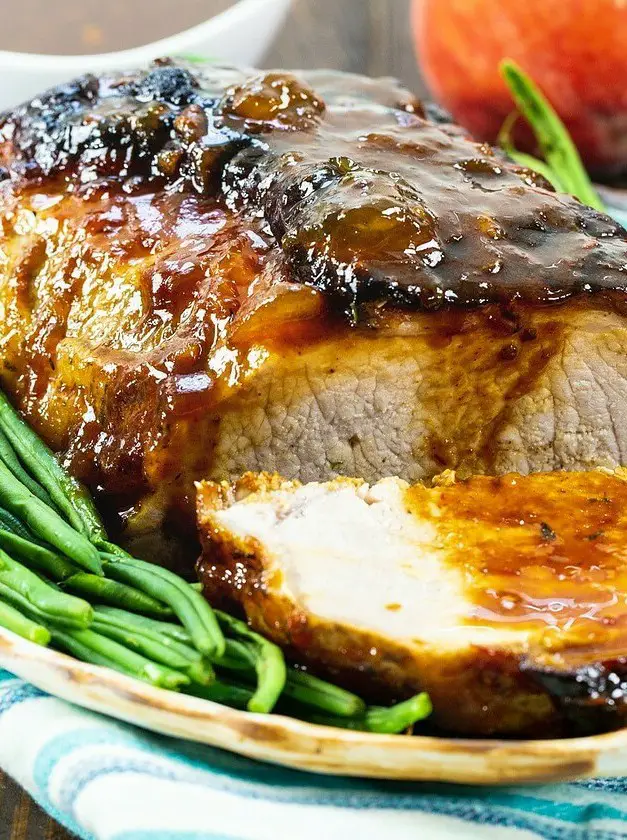 Peach Glazed Pork Roast