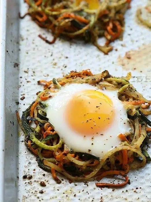 Roasted Herby Spiralized Vegetables